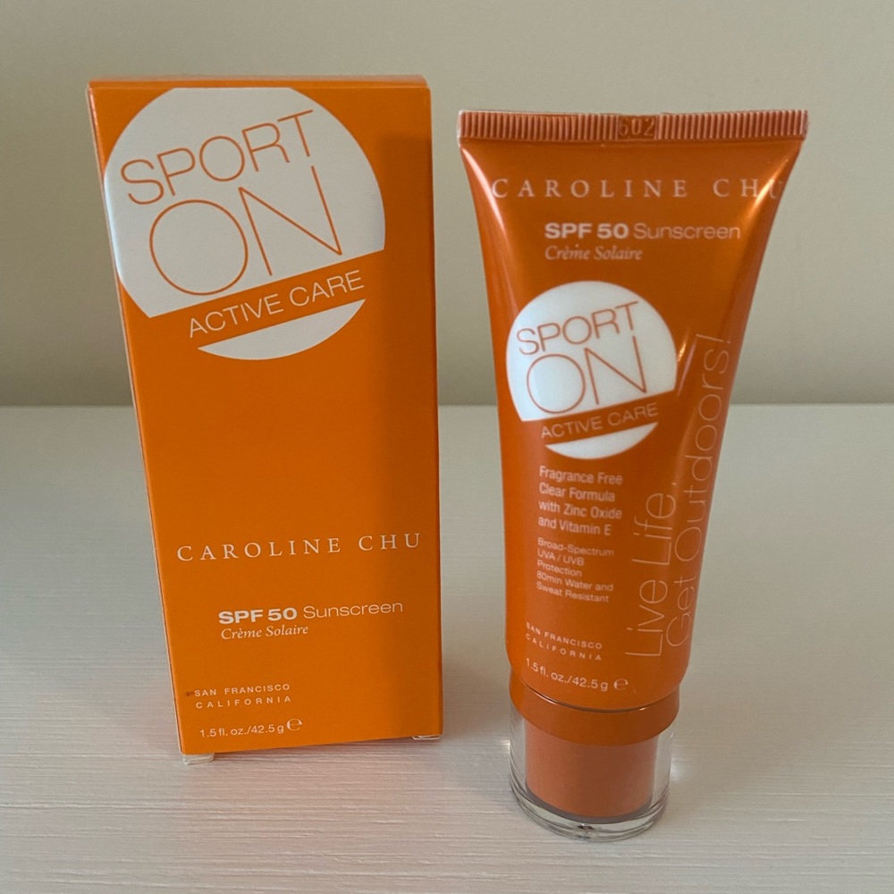 Caroline Chu Sport On Active Care SPF 50 Sunscreen: NIB
